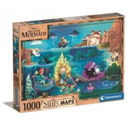 Disney The Little Mermaid Story Maps 1000 piece Puzzle