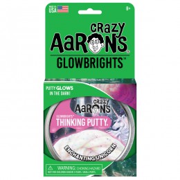 Crazy Aarons Glow Bright Enchanting Unicorn Thinking Putty