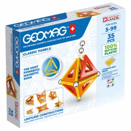Geomag Classic Panels Eco Recycled 35 Piece Magnetic Building Set