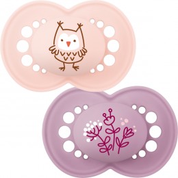MAM Original Colours of Nature Pink Soother 12+