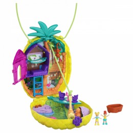 Polly Pocket Tropicool Pineapple Purse Compact and Accessories