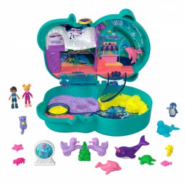 Polly Pocket Otter Aquarium Compact and Accessories