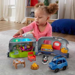 Fisher-Price Little People Light Up Learning Camper Playset