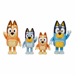 Bluey & Family Figure 4-Pack: Bluey, Bingo, Bandit & Chilli