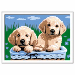 Ravensburger CreArt Paint by Numbers Cute Puppies