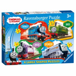 Ravensburger Thomas & Friends 4 large shaped puzzles (10,12,14,16 piece)