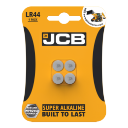 JCB Alkaline LR44 Batteries - Pack of 4