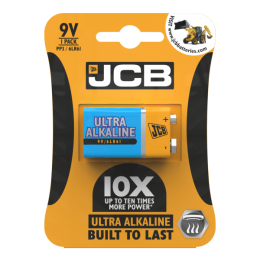 JCB Ultra Alkaline 9V Battery - Pack of 1