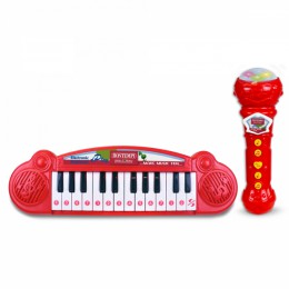 Bontempi 24-Key Electronic Keyboard and Karaoke Microphone