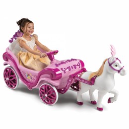 Disney Princess Royal Horse Carriage 6 Volt Electric Ride On