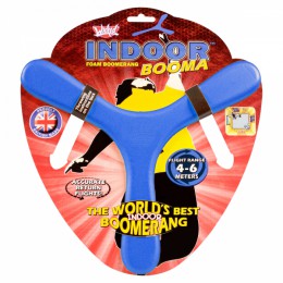 Booma Indoor Foam Boomerang - Blue